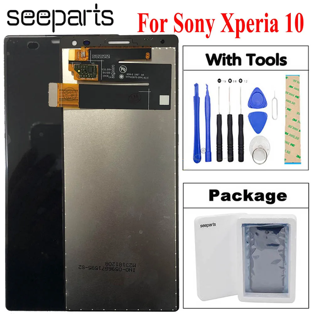 100% протестированный ЖК дисплей для Sony Xperia 10 сенсорный экран с дигитайзером в