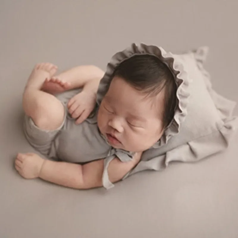 Одежда для фотосъемки новорожденных шапка с узлом сна маленьких мальчиков и