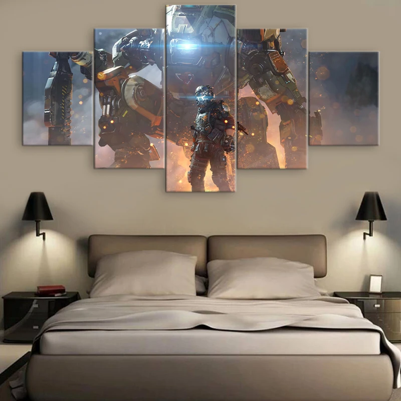 Домашнее украшение настенные картины на холсте 5 шт. Apex Legends Hd принты современный