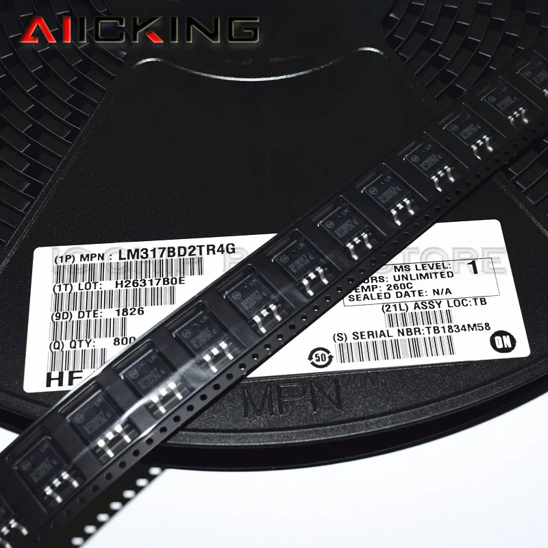 LM317BD2TR4G LM317 LM317B TO-263 100% новый импортный оригинальный Регулируемый трехклеммный
