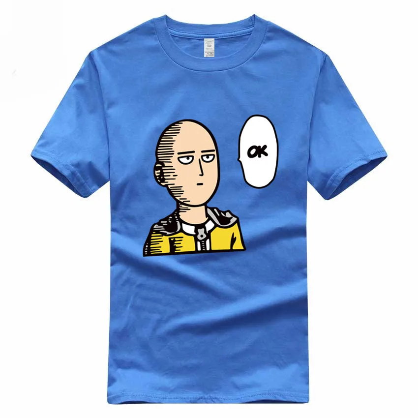 Футболка One Punch Man Saitama Sensei из японского аниме, европейский размер, хлопок, летняя повседневная футболка с круглым вырезом для мужчин и женщин GMT300004