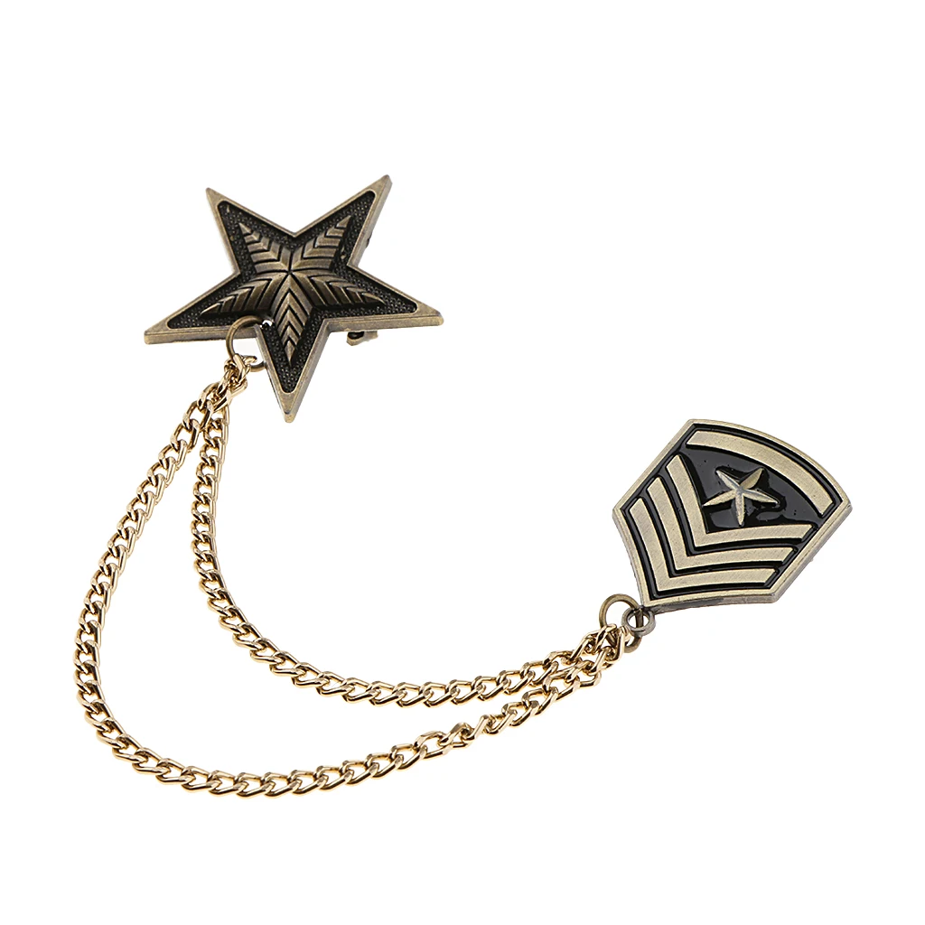 Women Mens Badge Military Medal Army Badges Pentagram Retro Brooch Pin | Украшения и аксессуары