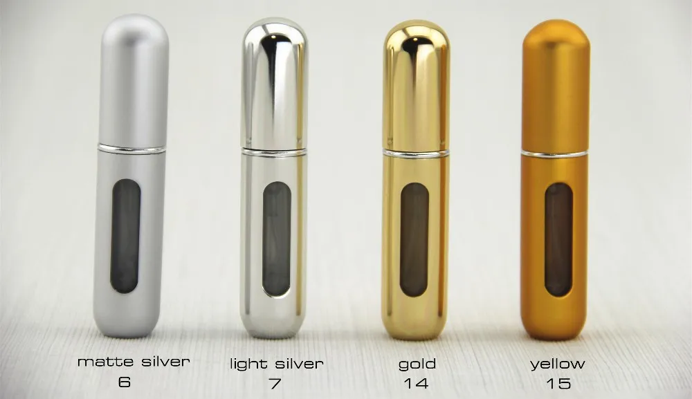 Туристические товары 5 мл 6 шт. мини многоразовый распылитель парфюмерии металла