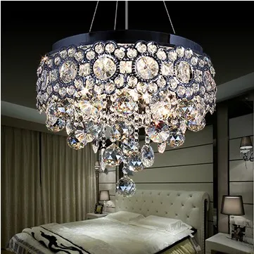 Современный светодиодный потолочный Люстра блеск кристаллов подвесной