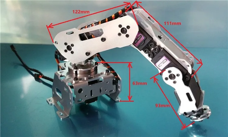 DIY Abb робот рука промышленный модель 5 DoF Роботизированная рама все алюминиевые