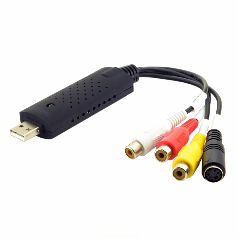 4 канальная звуковая видеокамера USB 2 0 ТВ DVD VHS S видео адаптер система наблюдения
