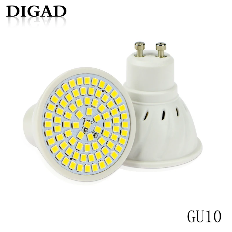 G10 220V GU10 Светодиодный точечный светильник MR16 лампа GU5.3 точечный светильник лампа E27 48 60 80 светодиодный s lampara B22 bombillas светодиодный E14 gu 10 2835 светильник 5 Вт 7 Вт 9 Вт - Испускаемый цвет: G10