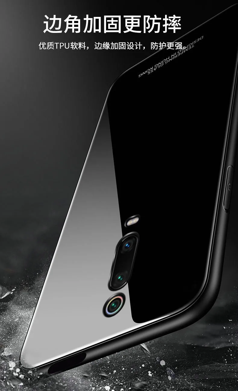 Для xiaomi Red mi K20 Pro чехол Роскошный Жесткий из закаленного стекла с кольцом-подставкой Магнитный защитный чехол на заднюю панель для xiaomi mi 9T Pro