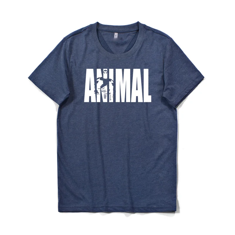 2019 хит продаж Хлопковая мужская футболка с рисунком животных круглым вырезом