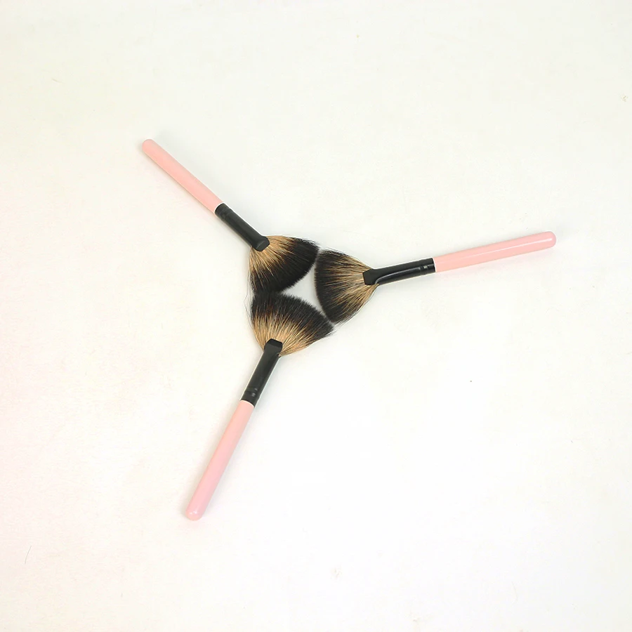 Кисти для макияжа из козьей шерсти S75GW|hair blush|fan brushbrand fan brush |