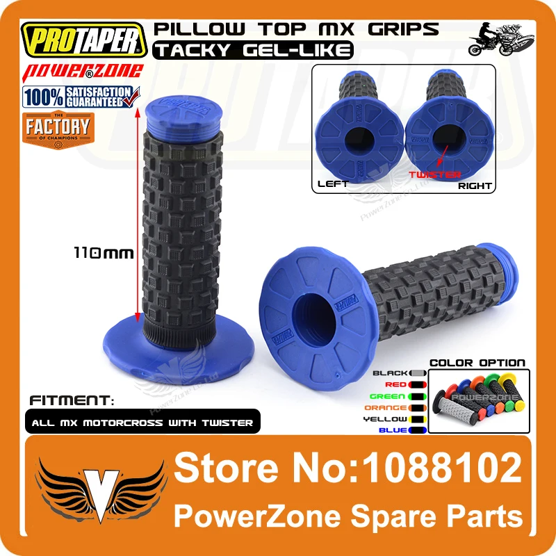 

Pro Taper Pillow Top MX Grips Fit 7/8" Handlebars Pit Dirt Bike Motocross Motorcycle YZF WRF CRF KXF KLX RMZ SXF EXC TTR