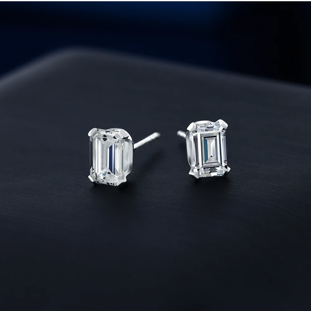 GemStoneKing 1,32 Ct серьги из стерлингового серебра 925 пробы с цирконием от Swarovski для женщин ювелирные украшения