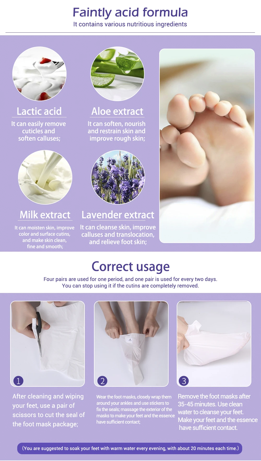 Baimiss 1 пакета(ов) = из 2 предметов Baby Foot пилинг отшелушивающая маска ноги маску удалить мертвые кутикулы кожи пятки уход за ногами педикюр носки