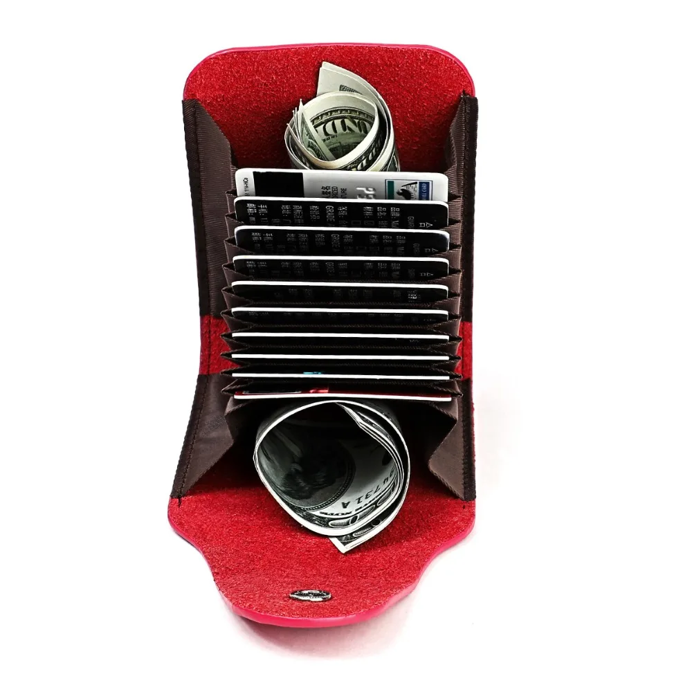 Высококачественный мужской кошелек из натуральной кожи для визиток держатель