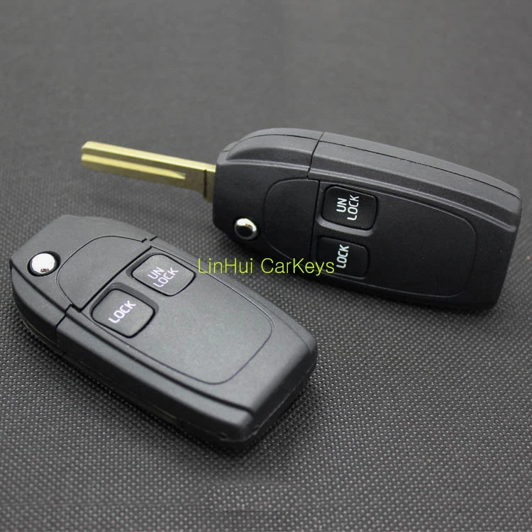 

PINECONE for VOLVO XC90 S80 2 Buttons Uncut Brass Blade Modified Remote Blank ABS Key Shell 1 PC