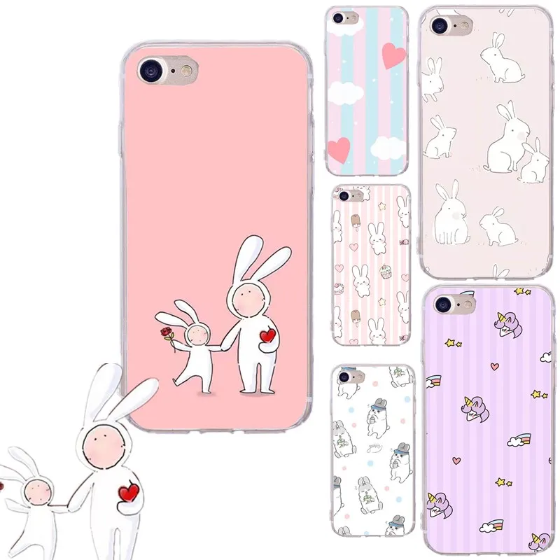 Capinha para Для iphone 6s милый мультяшный узор мягкая Роскошная задняя чехол для 7 plus 8 6 5s