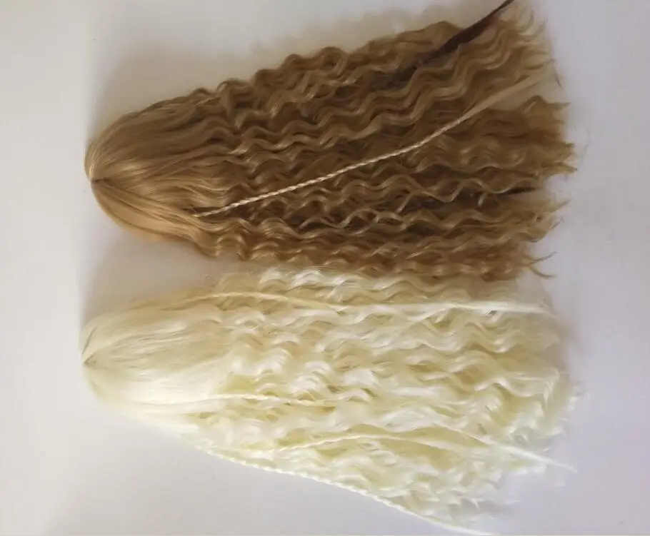 New Arrival 22-24cm White Lion/Kalo Curl Wig For 1/3 SD PULLIP AA BJD Doll Hair | Игрушки и хобби