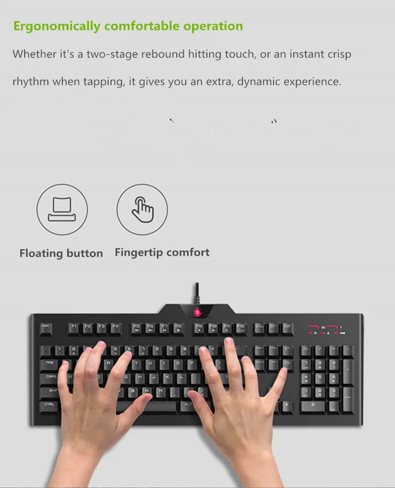 Xiaomi Youpin blasul Y520 игровая механическая клавиатура 104 клавиш 15 RGB подсветка Cherry MX Переключатель 1000 Гц 1,8 м механическая клавиатура