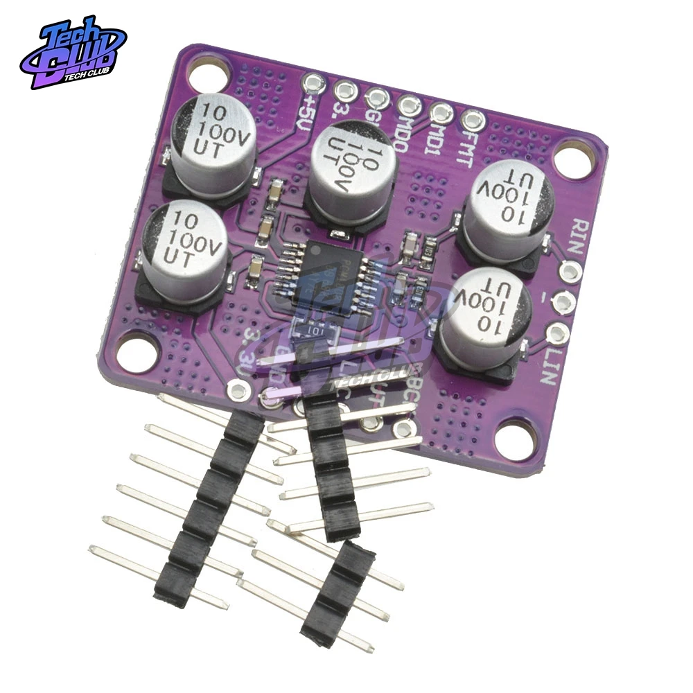 PCM1808 105dB SNR аудио стерео ADC односторонний аналоговый вход декодер 24Bit усилитель плата плеер модуль