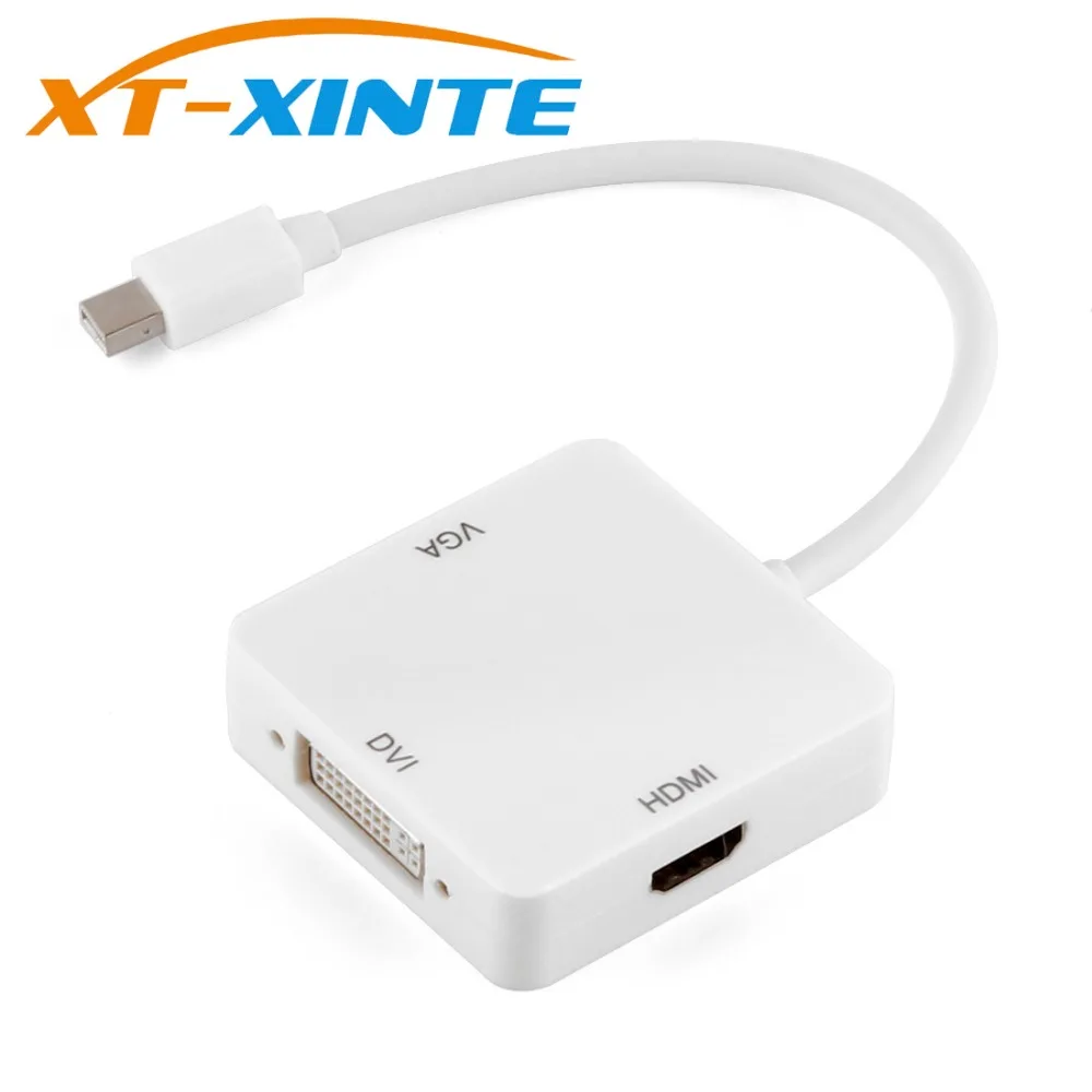 Mini 3 в 1 DP Thunderbolt to DVI D VGA HDMI адаптер кабель DisplayPort 20pin мужской порт Для iMac Mac Pro Air Book| |