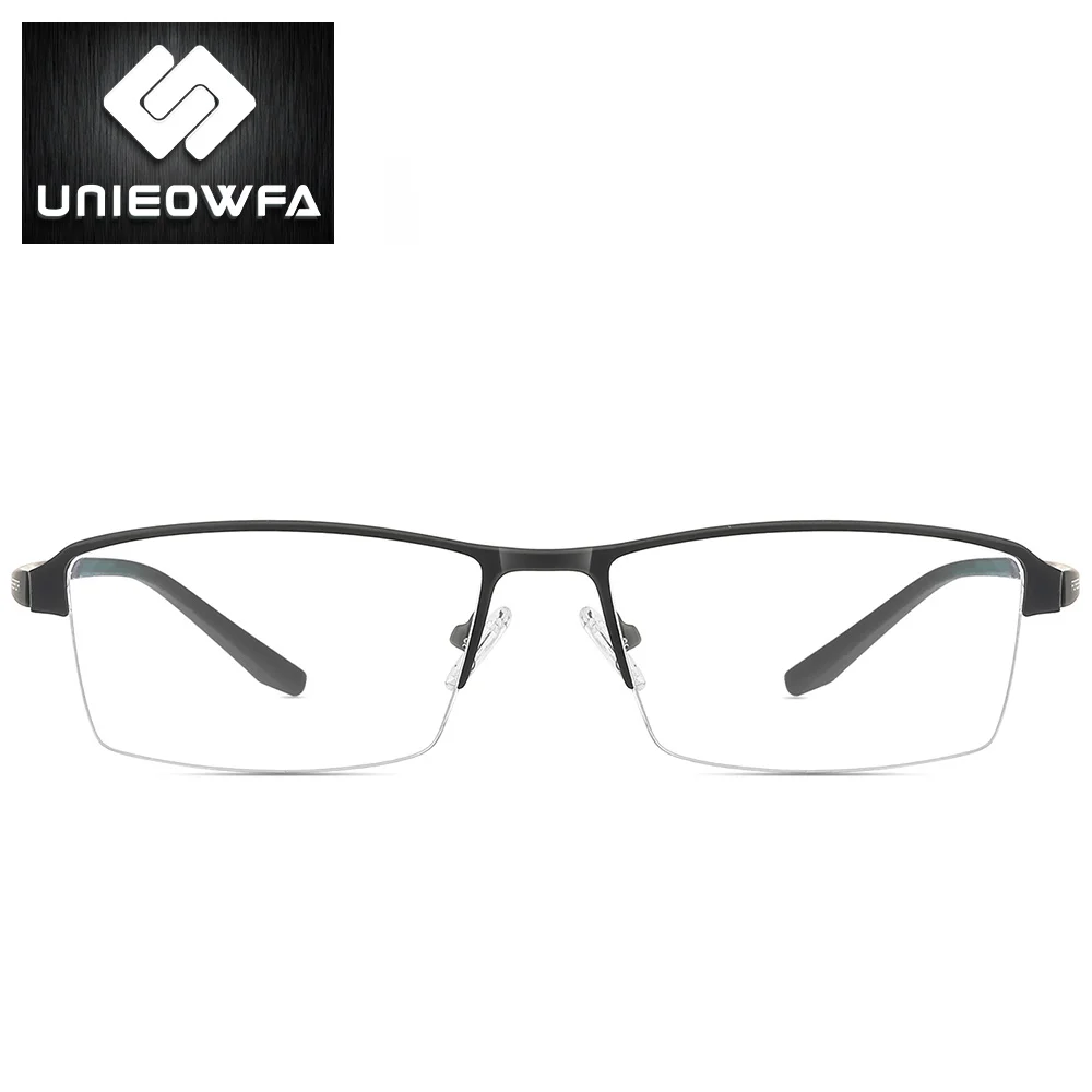 UNIEOWFA TR90 полу бесконтактная оптическая рамка очки оправа мужские прозрачные от