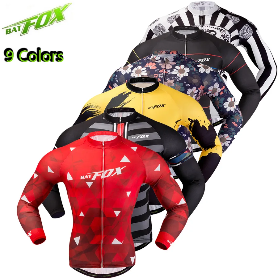 

BATFOX Women Men's Windproof Long Sleeve Cycling Jacket MTB Bike Bicycle Clothing Outdoor Sports Windbreaker Coat Jackets