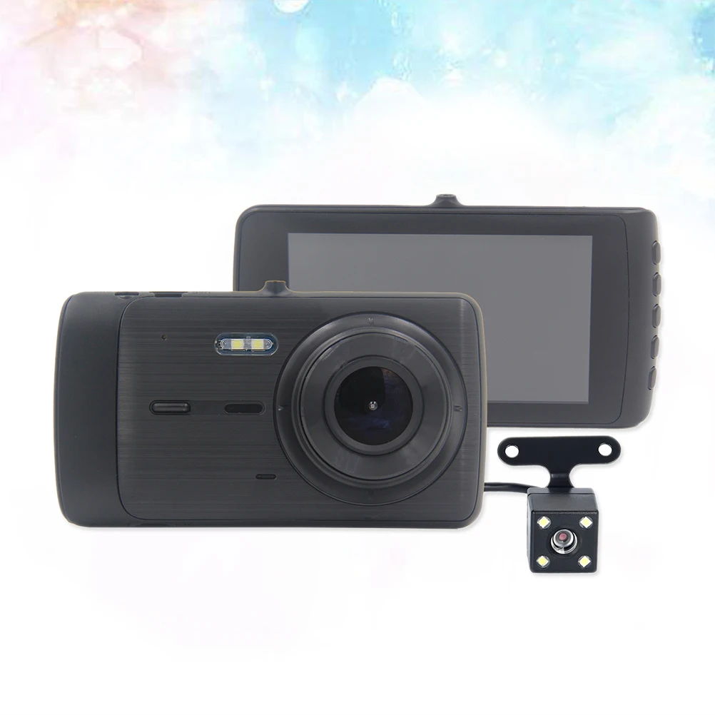 Автомобильный видеорегистратор Dash Cam 170 градусов широкоугольный двойной