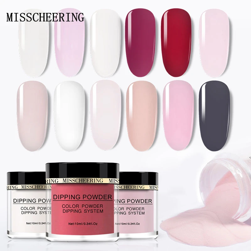 

New 1box Holographic Dipping Powder Gradient French Glitter Nail Art Decoration UV Gel Design Natural Dry Without Lamp Cure