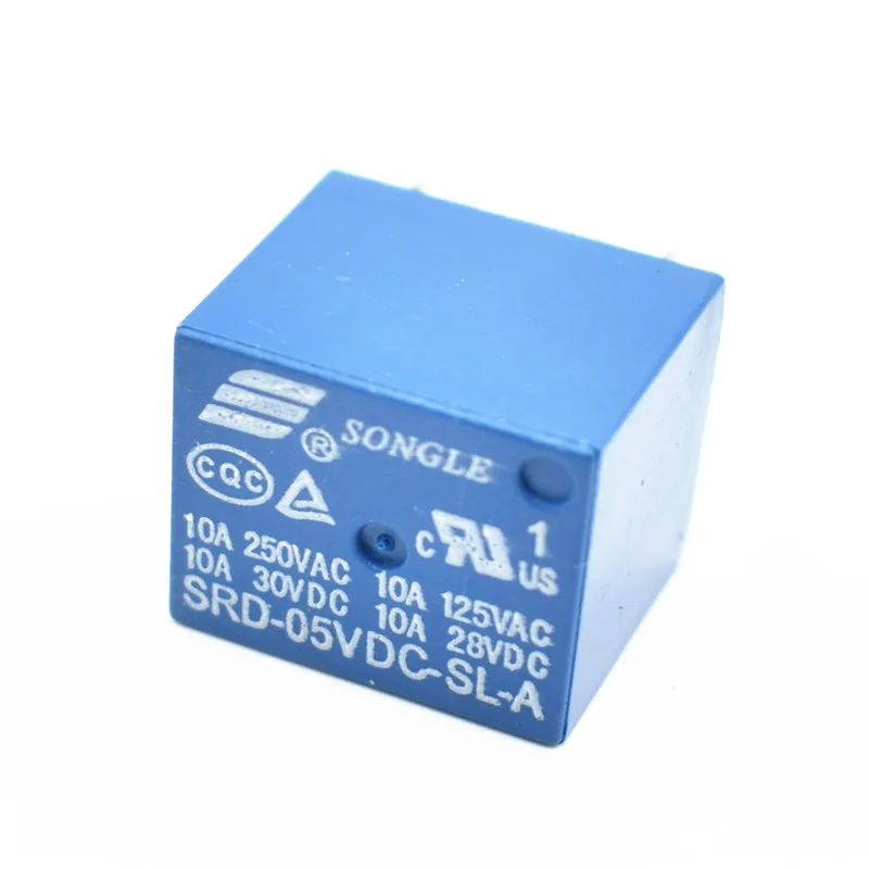 Реле общего назначения SRD-05VDC-SL-A 5V 10A 250VAC 4PIN T73 цена оптовой продажи