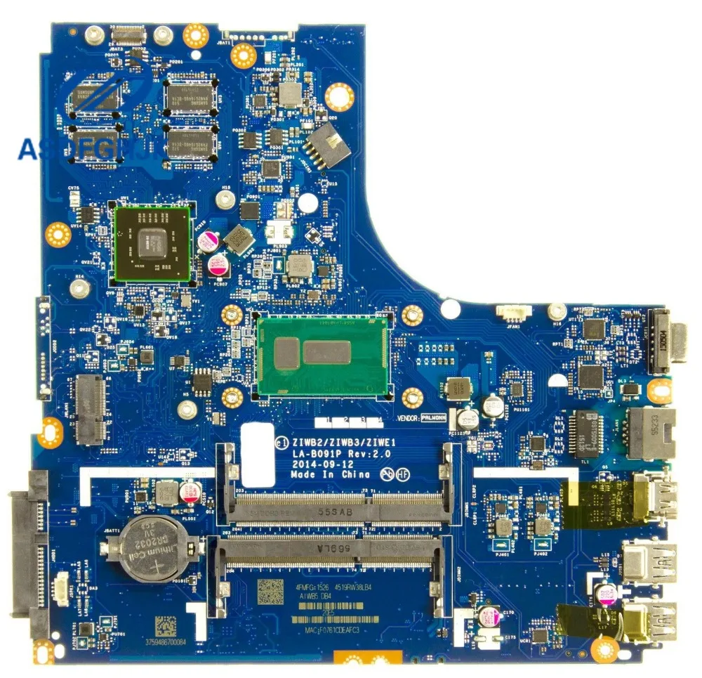 Оригинальный Для Lenovo B50-70 Материнская плата ноутбука LA-B091P i7-4510U SR1EB RADEON R5 M230