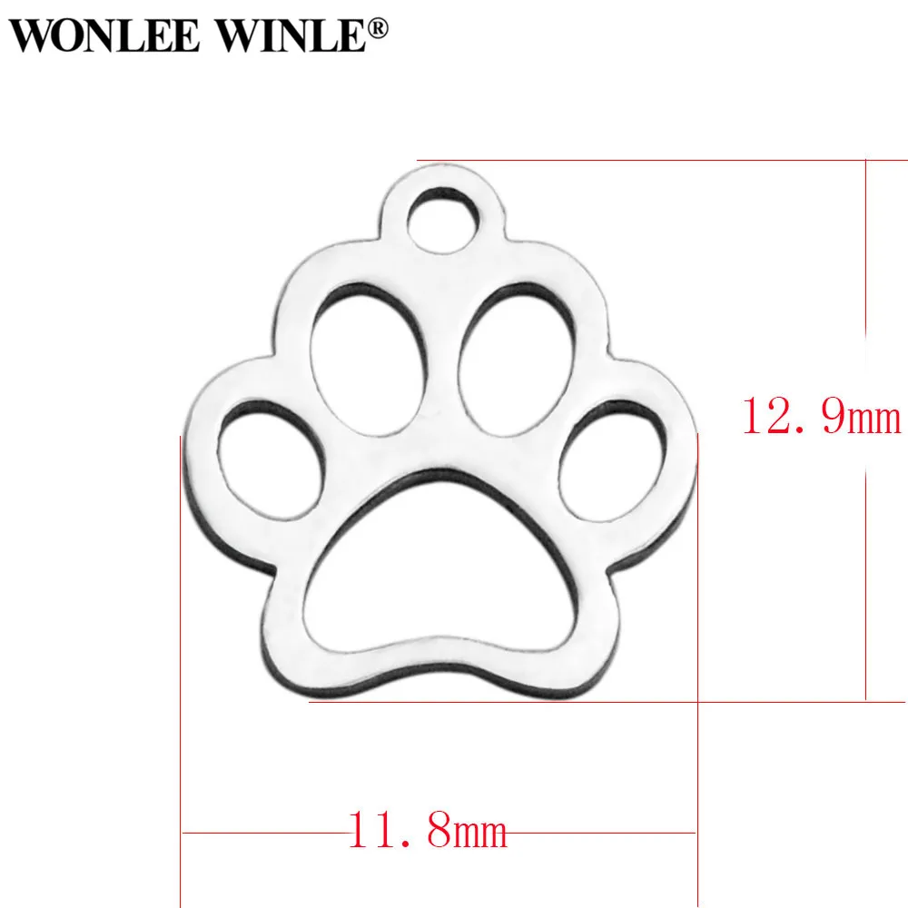 Wonlee Winle DIY полностью полированная 316l нержавеющая сталь любовь мои питомцы