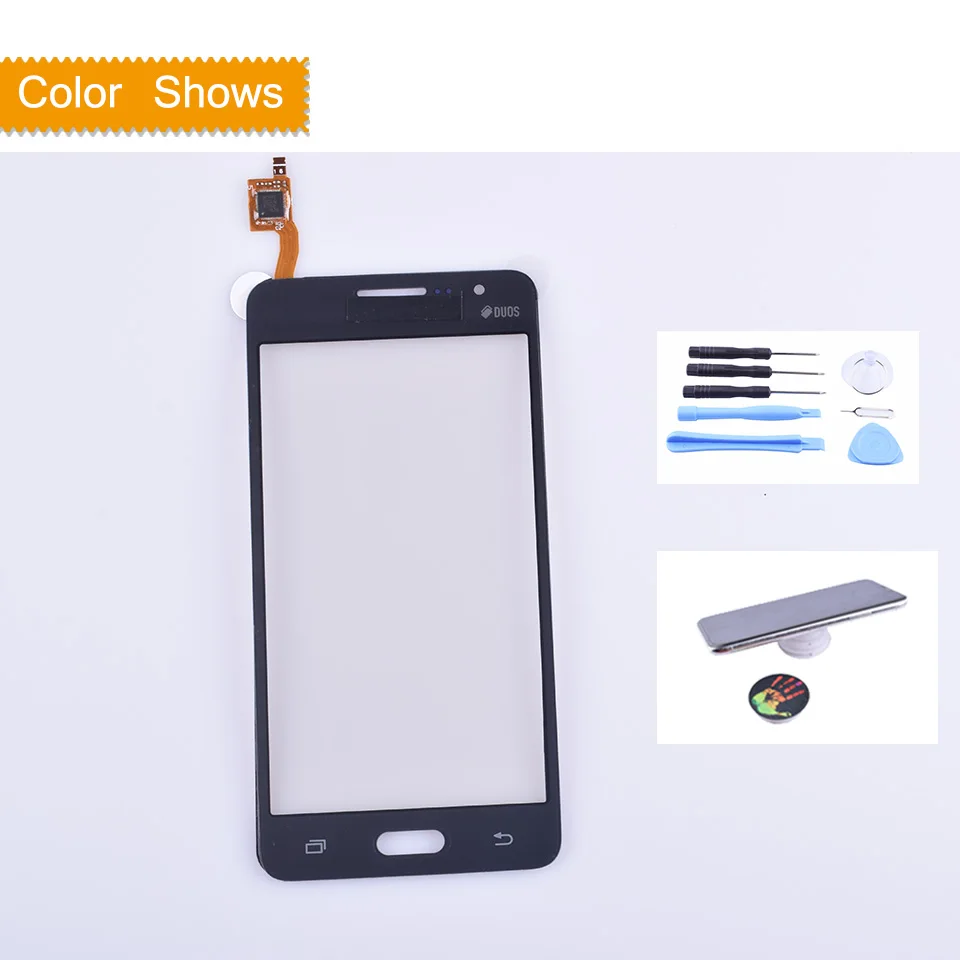 G530 G531 сенсорный экран для samsung Galaxy Grand Prime G531H G531F G530H G530F G5308 сенсорный экран дигитайзер панель сенсор без ЖК-дисплея - Цвет: black with gift