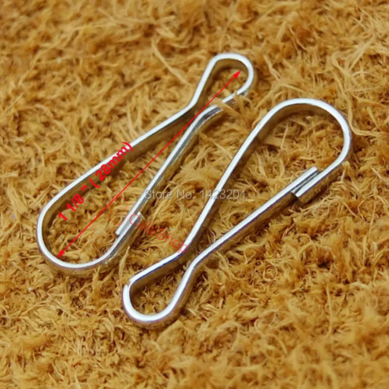 100 шт./лот 1 1/8 &quot28 мм кошелек на молнии пулис Пружинные крючки шнурки F178F3|hook iron|hook