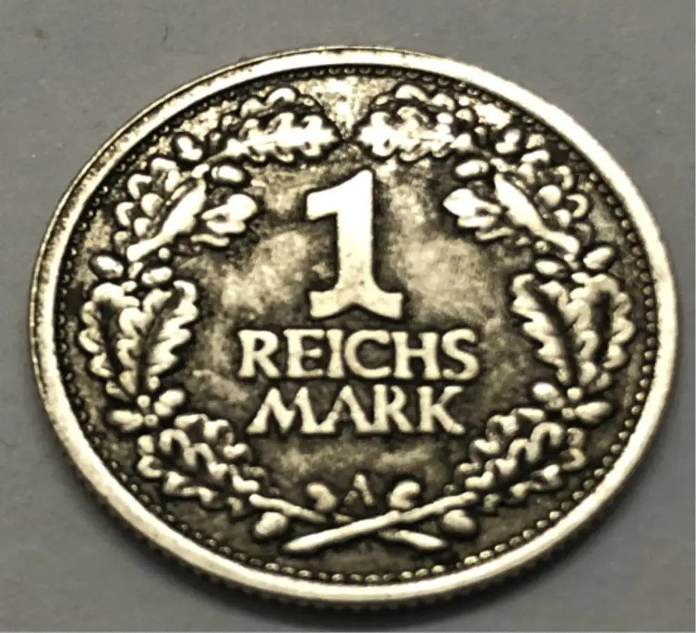 1925 Германия 1 рейхсмарк|Безвалютные монеты| |