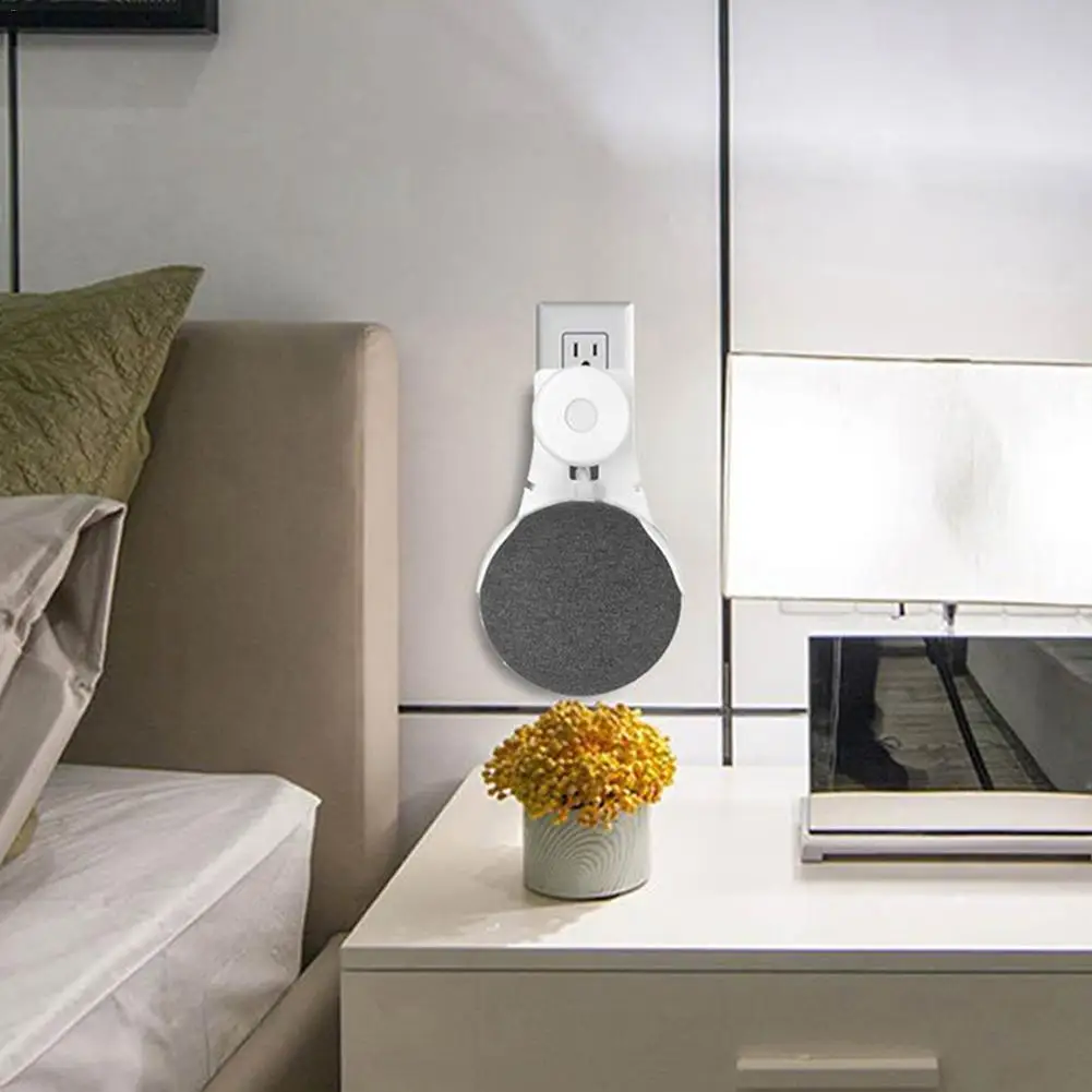 Для Google Home, мини голосовые ассистенты, розетка, настенное крепление, подставка, вешалка, настенный кронштейн, для гостиной, кухни, розетка, настенная подставка
