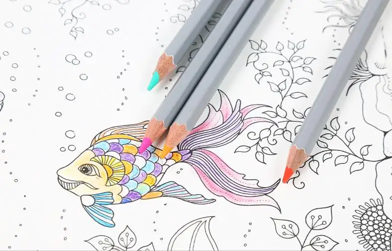 Совершенно новые высококачественные нетоксичные цветные карандаши 24/36/48/72