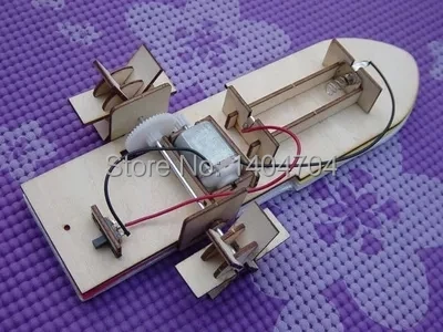 NIDALE модель лазерной резки древесины Модель Катера комплект моторная лодка