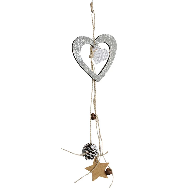 2018 New Wooden Christmas House Cabin Hanging Decor Tree Decoration Party Home Xmas Navidad Random | Дом и сад