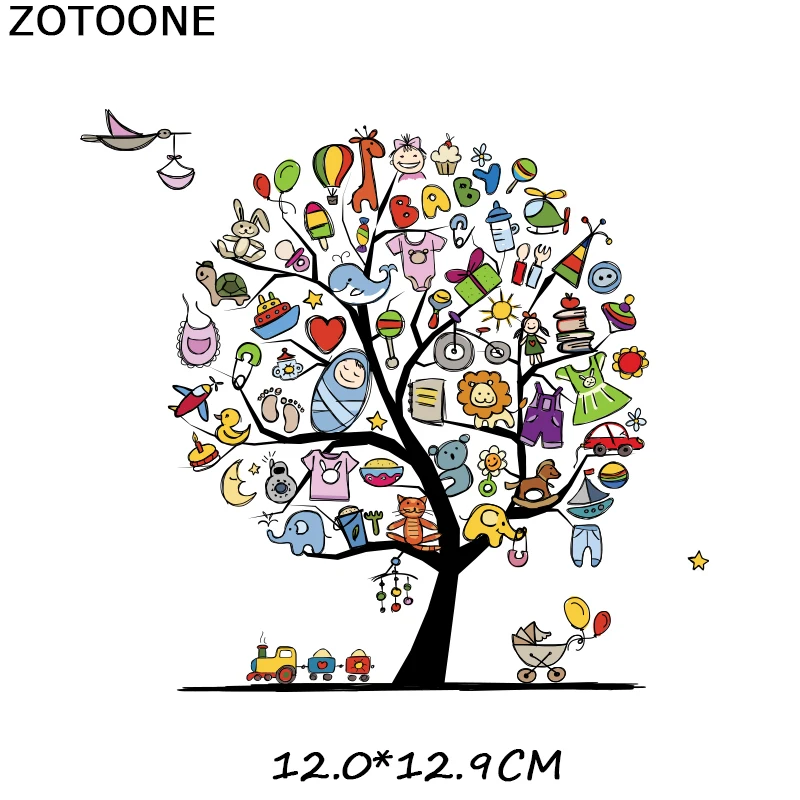 ZOTOONE цветок сделай сам патчи для утюга детской одежды A уровень стирка