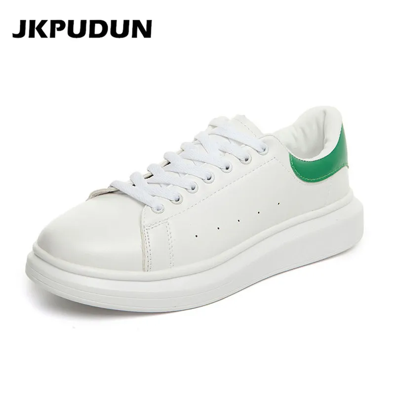 JKPUDUN/унисекс криперы обувь на платформе повседневные мужские кроссовки модные