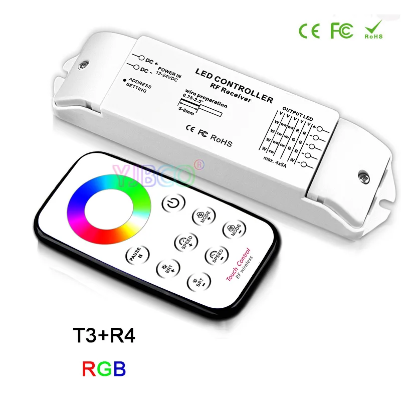 Bincolor светодиодный регулятор яркости/CCT/RGB/RGBW/CW CCT яркости + RF беспроводной пульт