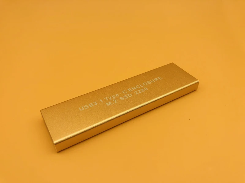 USB3.1 Тип-C к NGFF M.2 SSD корпус M2 HDD Box для 2230 2242 2260 2280 жесткий диск Золотой Алюминий Caddy |