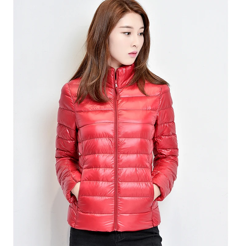 Женское зимнее пальто новинка 2020 модная куртка на 90% белом утином пуху