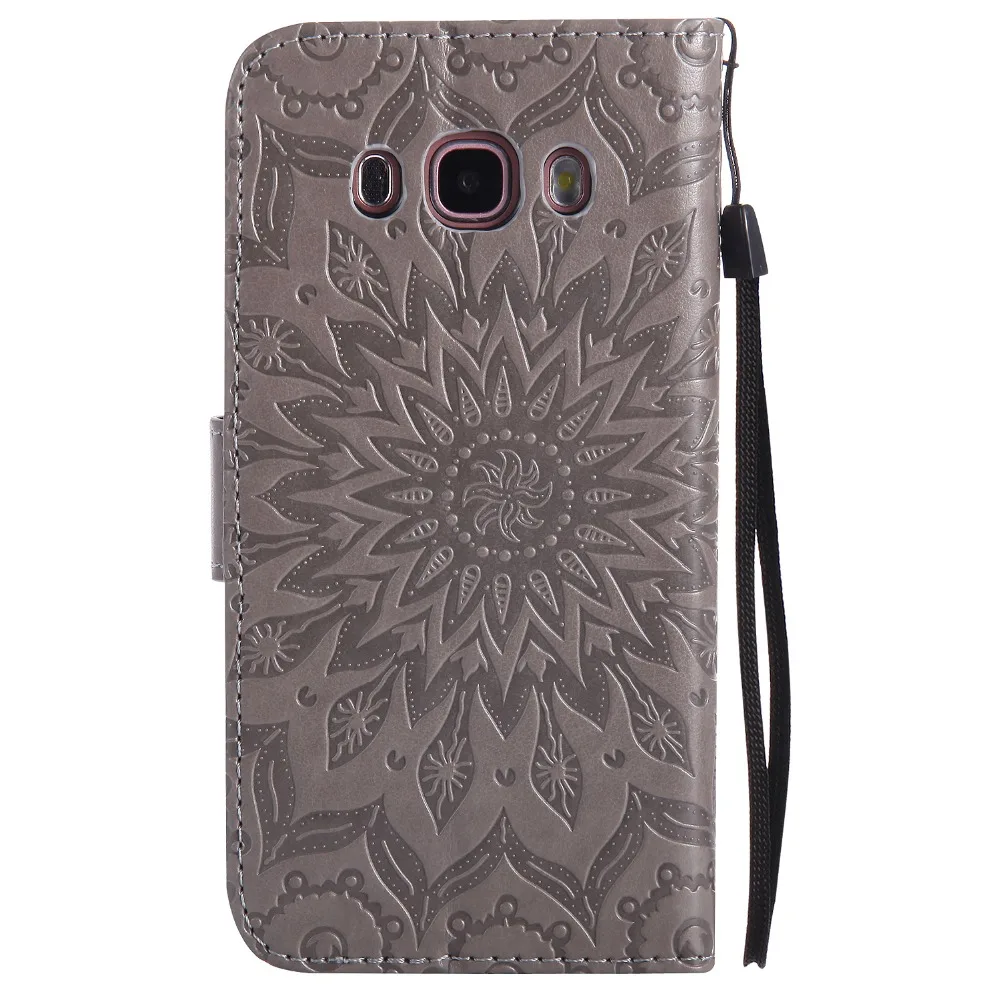 Чехол с рисунком подсолнуха для Samsung Galaxy J5 2016 чехол J510 SM-J510F 5 2 &quot+ держатель карт |
