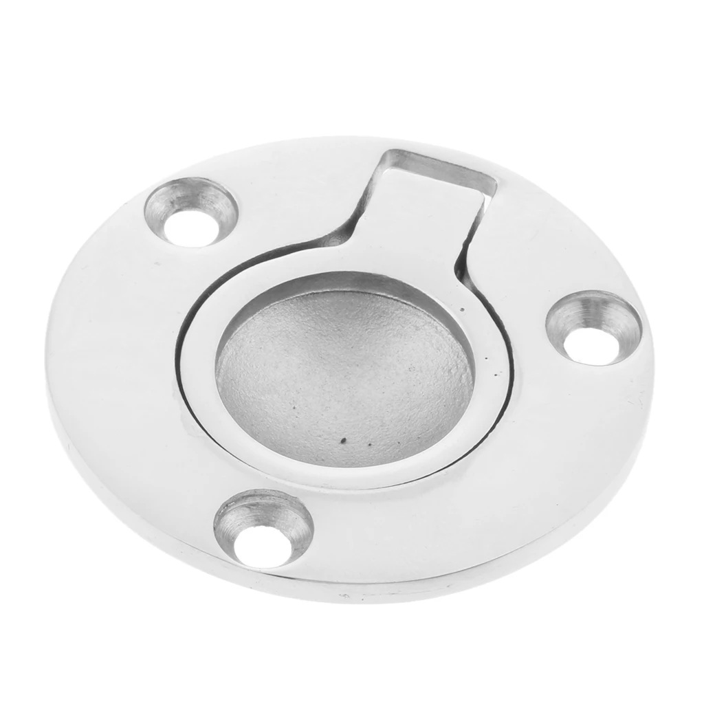 

2" Round Hatch Pull Deck Cover Handle Corrosion Resistant Lifting 316 Stainless Steel Locker Ring Floor Buckle Boat Accessories