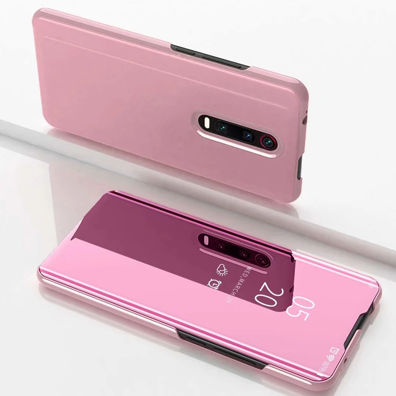 Чехол-книжка Red mi K20 для Xiao mi Red mi K20 Pro Чехол s Smart mi rror прозрачный кожаный чехол для Xiaomi mi 9T Pro Чехол Funda