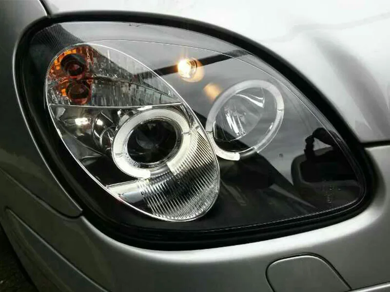 Светодиодный проектор SONAR для Mercedes Benz SLK R170 SLK200 SLK230 SLK350 фары с ангельскими глазами