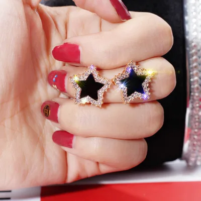 S925 Серебряная игла простой гвоздь для ушей женский темперамент Корейская