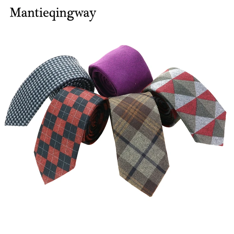 Мужские галстуки бабочки Mantieqingway кашемировые на шею облегающие клетчатые для
