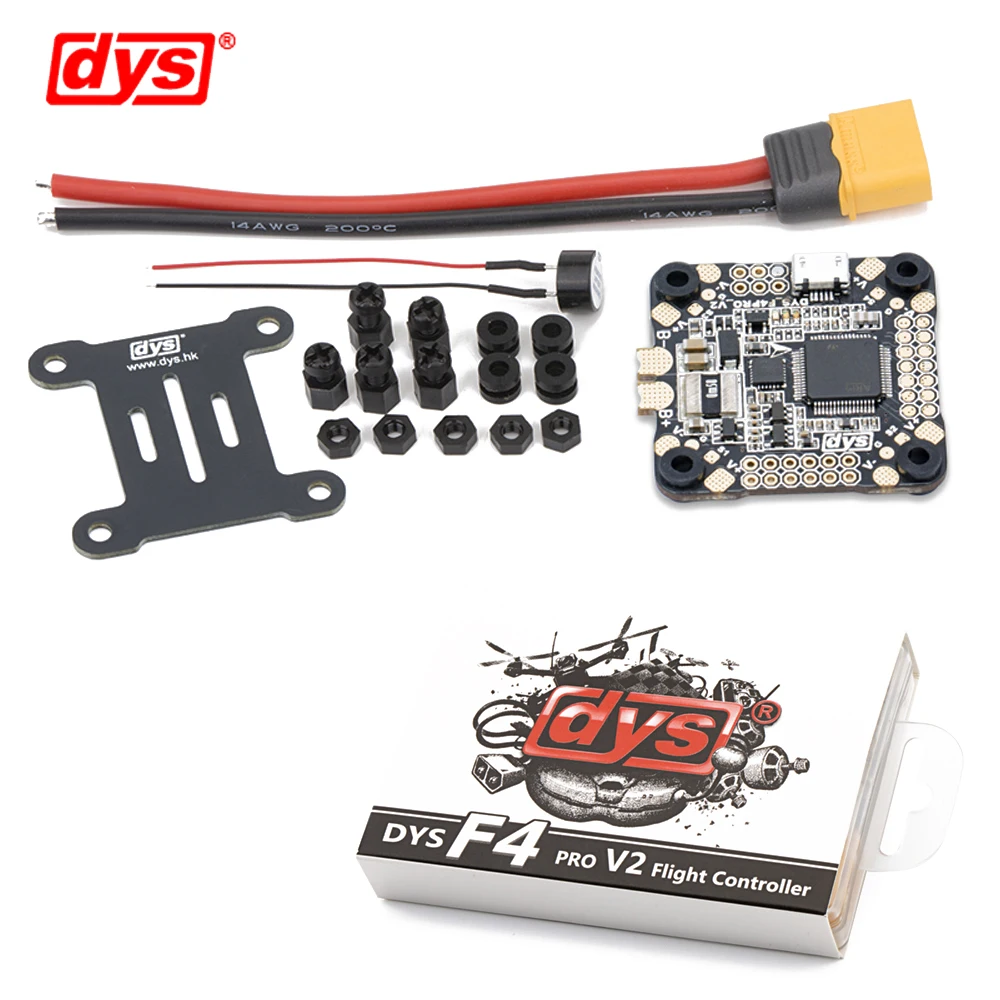 Система управления полетом DYS ARIS F45A 4в1 Blheli_32 3 ~ 5S 45A бесщеточный ESC & F4 PRO V2 Betaflight 5 В/3